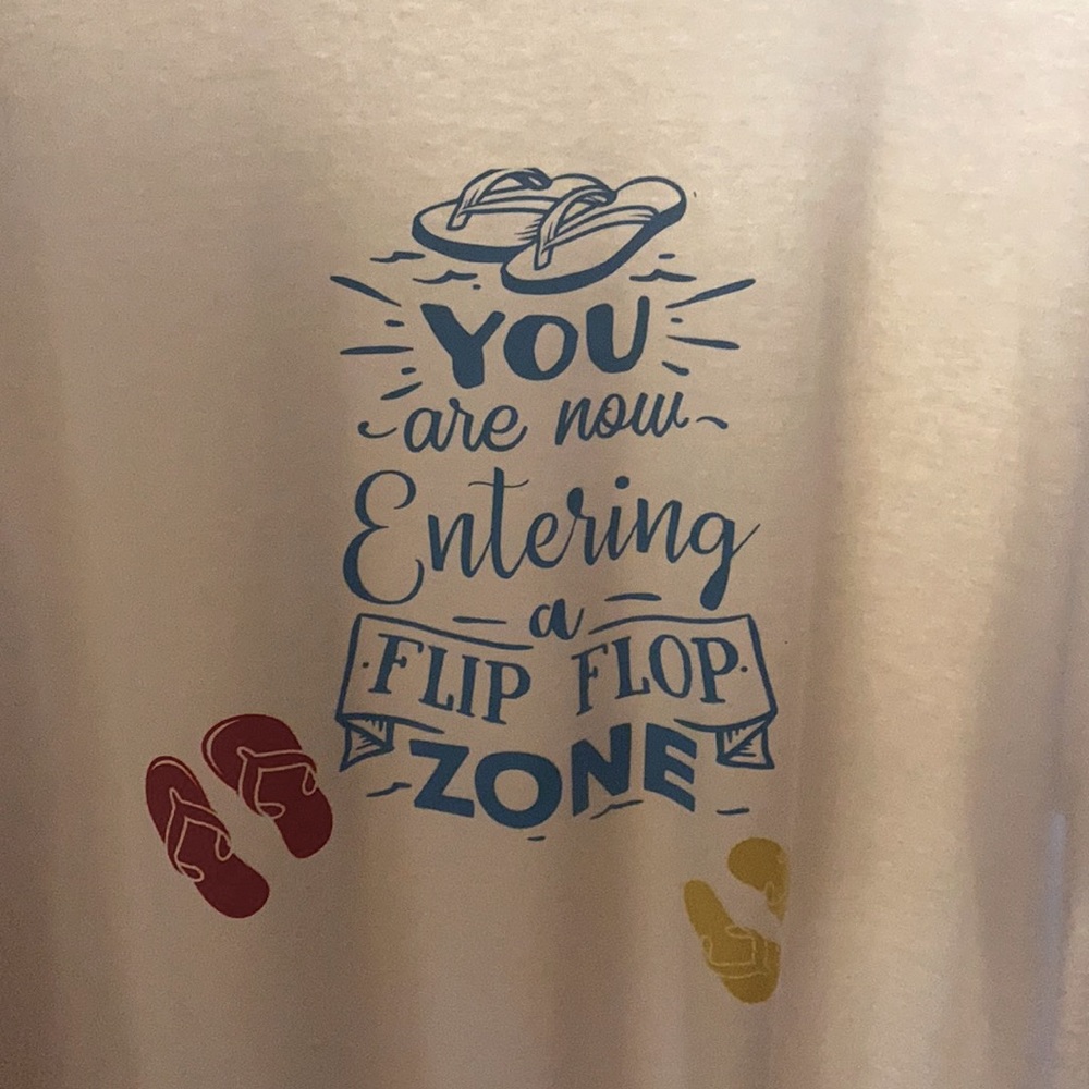 Custom flip flop tee